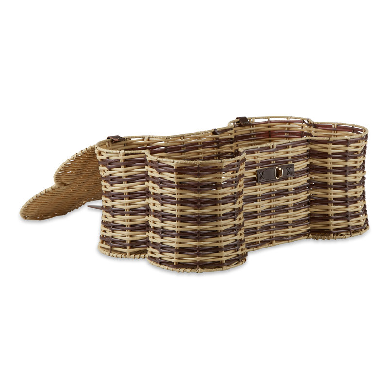 Panier à jouets en forme d'os, Rayure, H 9 po x l 15 po x P 24 po