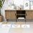 55'' W Mid-Century Modern TV Stand with Sliding Tambour Doors for TVs up to 60''