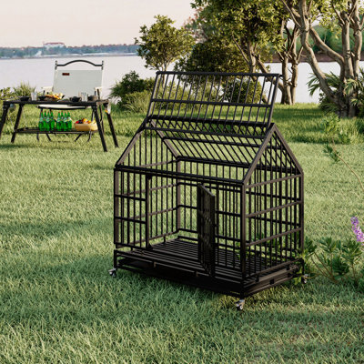 Versatile Folding Dog Crate with Special Design for Large Dogs