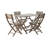 POSITANO  FOLDABLE DINING SET, GREY