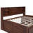 Wooden Captain Bed with Built-in Storage Shelves