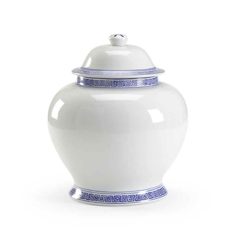 Greek Handmade Ceramic / Porcelain Ginger Jar