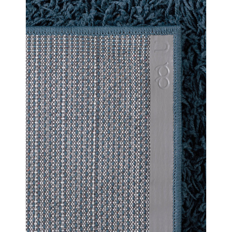 Santosha Shag Rug, Runner 2'7" x 13'1", Cloud Gray
