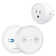 Mini Remote Control Outlet Plug Adapter with Remote, 656ft Range Wireless Light Switch for Household Appliances, No Hub Required, 10A/1100W,
