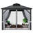 10 pi. L 10 pi. D Pavillon de jardin en acier