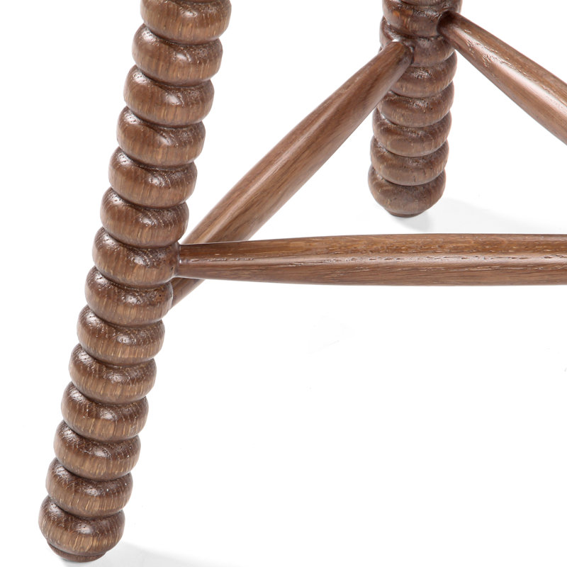 Tabouret de comptoir Alyson Twist, Brun