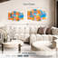 Abstraits cercles bleus orange-1259179727