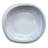 Organic Shaped Stoneware Bowl With Reactive Glaze, White
