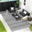 Tapis, tapis d'extérieur réversible, tapis de sol en paille de plastique imperméable, tapis de camping portatif pour camping-car, grand tapis de jardin, terrasse, pique-nique, plage, bordure