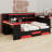 Multi-Functional Gaming Daybed with Built-in Desk, Charging Station and Storage Drawers-1152013645-1152013642