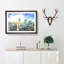 Skyline of Warsaw in Poland - Picture Frame Painting Print-56705540-56705545