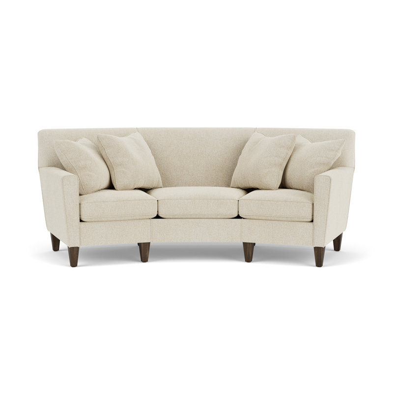 Upholstered 96'' Sofa, Beige 100% Polyester
