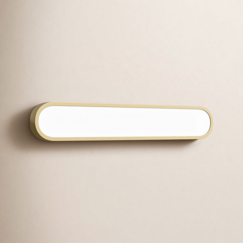 Celise Lamaria Dimmable LED Bath Bar, Gold/White, 30"
