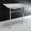 Lavabo de salle de bain console en céramique avec trop-plein-50233729-50241375