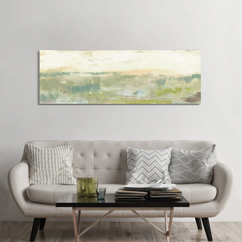 Greenery Horizon Line II by Jennifer Goldberger - Wrapped Canvas Panoramic Painting, 182.88 cm H x 60.96 cm W