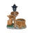 Cute Cat Planter Statue Garden Decor
