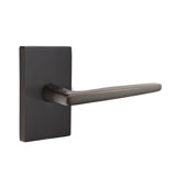 Hermes Flat Passage (Hall & Closet) Door Lever with Rectangle Rosette