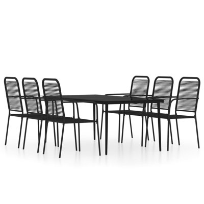 Giann 6 - Person Patio Dining Set with Rectangular Table