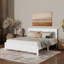 Lit de style campagnard avec lumières DEL intégrées et charge USB-334522002-478903113