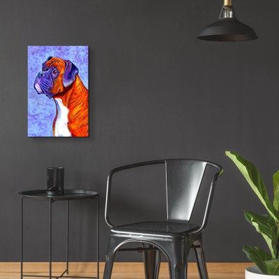 «Brindle Boxer Dog» par Rebecca Wang Art