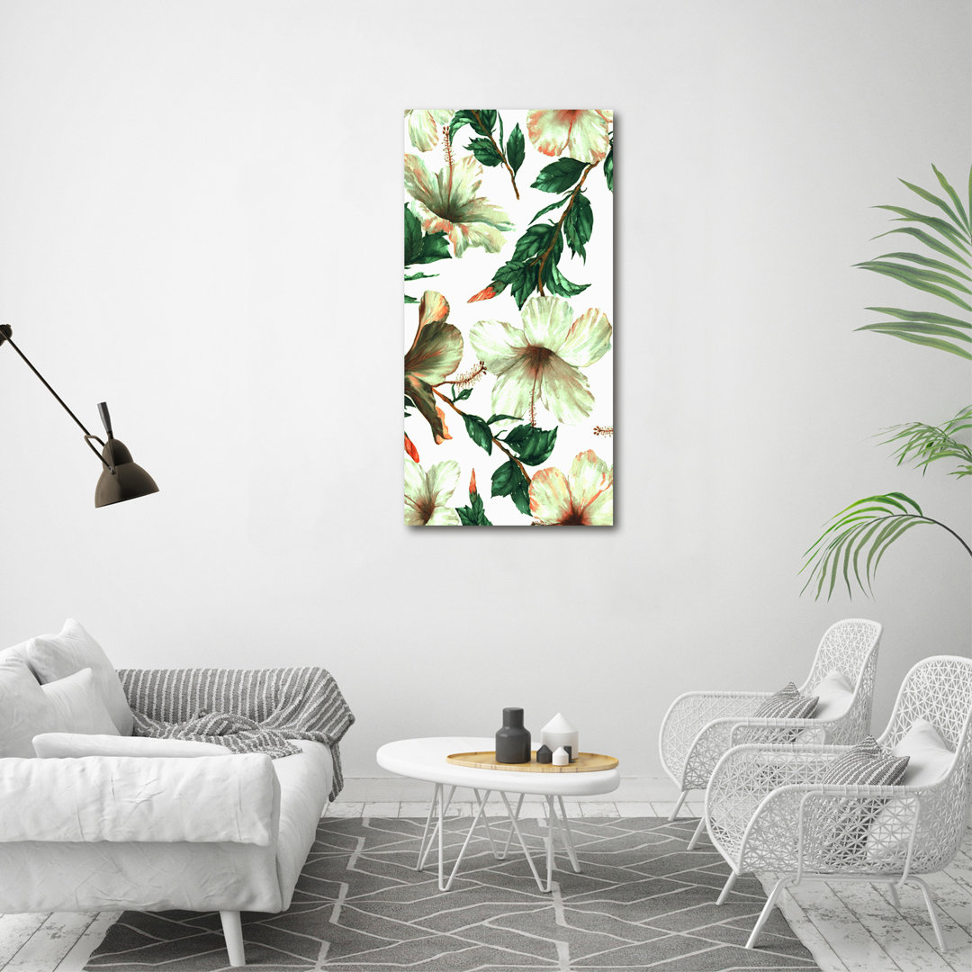 Hibiskus - Kunstdrucke auf Leinwand - Wrapped Canvas