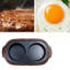 Friteuse à œufs spécifique au micro-ondes - style minimaliste moderne, silicone + revêtement antiadhésif + fer, 23,5 x 12,5 x 4,5 cm, silicone de qualité alimentaire, facile à nettoyer, résistant à la chaleur et au froid, sécuritaire et non toxique