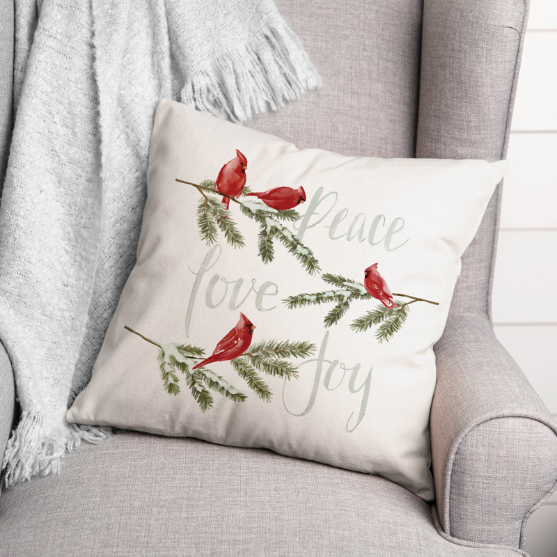 Coussin Peace, 18 po x 18 po