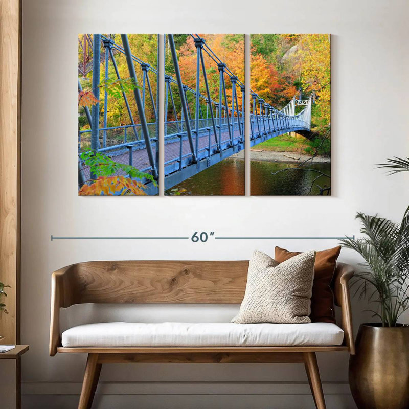 Blue Bear Mountain Bridge, 32" H x 50" W
