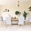 Ensemble de table de salle à manger extensible en bois pour 6 personnes Farmhouse-2135912436