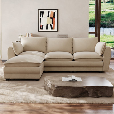 Cloud Sectional Sofa Modular Couch With Ottoman