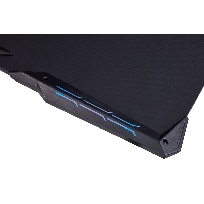 Monaye Steel Computer Desk with Power Outlet