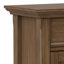 Armoire de rangement en bois massif avec 2 tiroirs et tablettes réglables Manervia-559122945