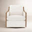 Fauteuil d'appoint pivotant en cuir Grayton-122584617
