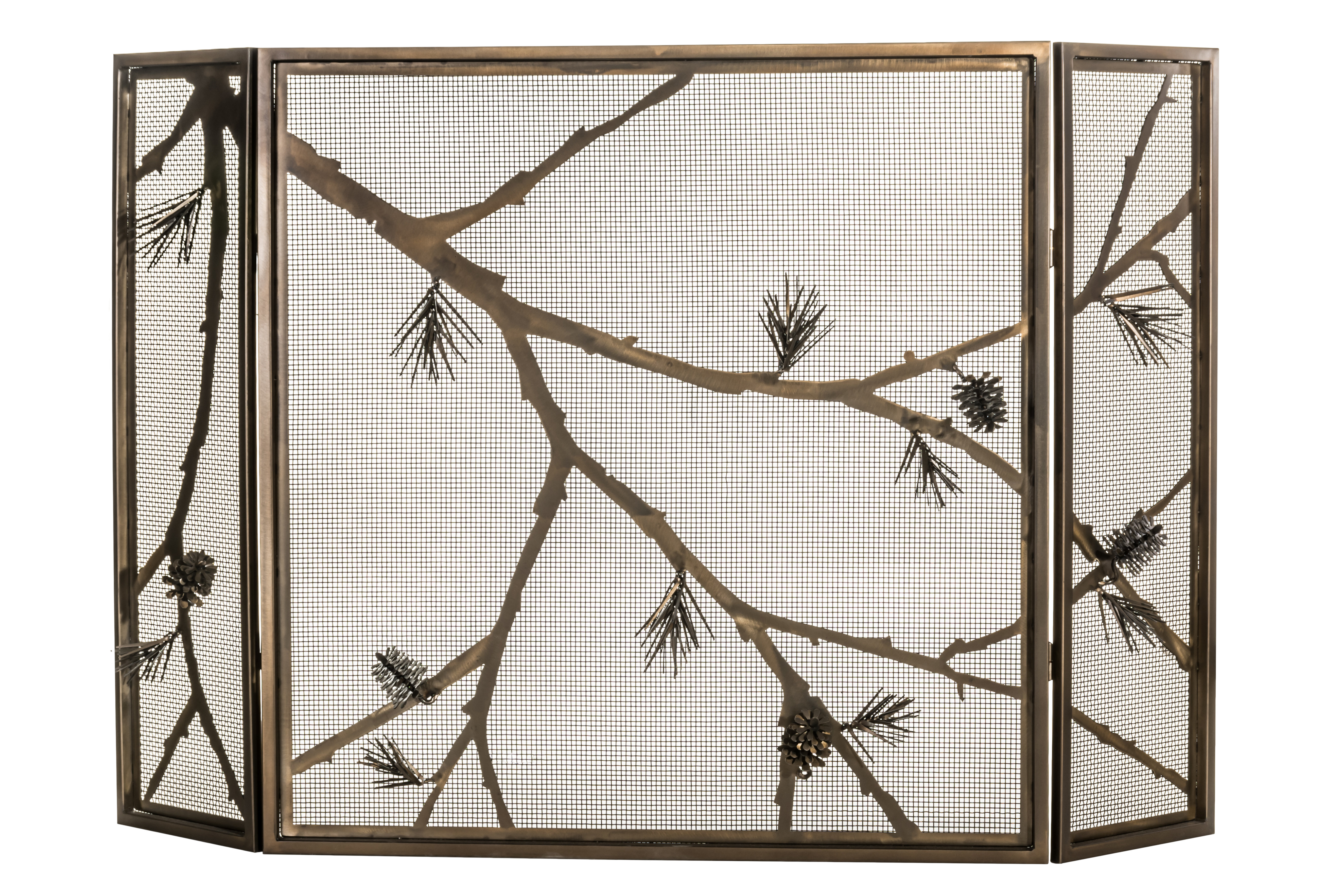 Meyda Lighting Lone 3 Panel Fireplace Screen | Wayfair