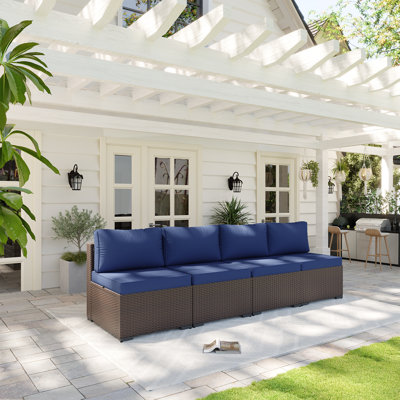 Patio Safo pour 4 personnes avec coussins