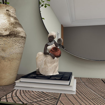 Sculpture femme en pierre polystone