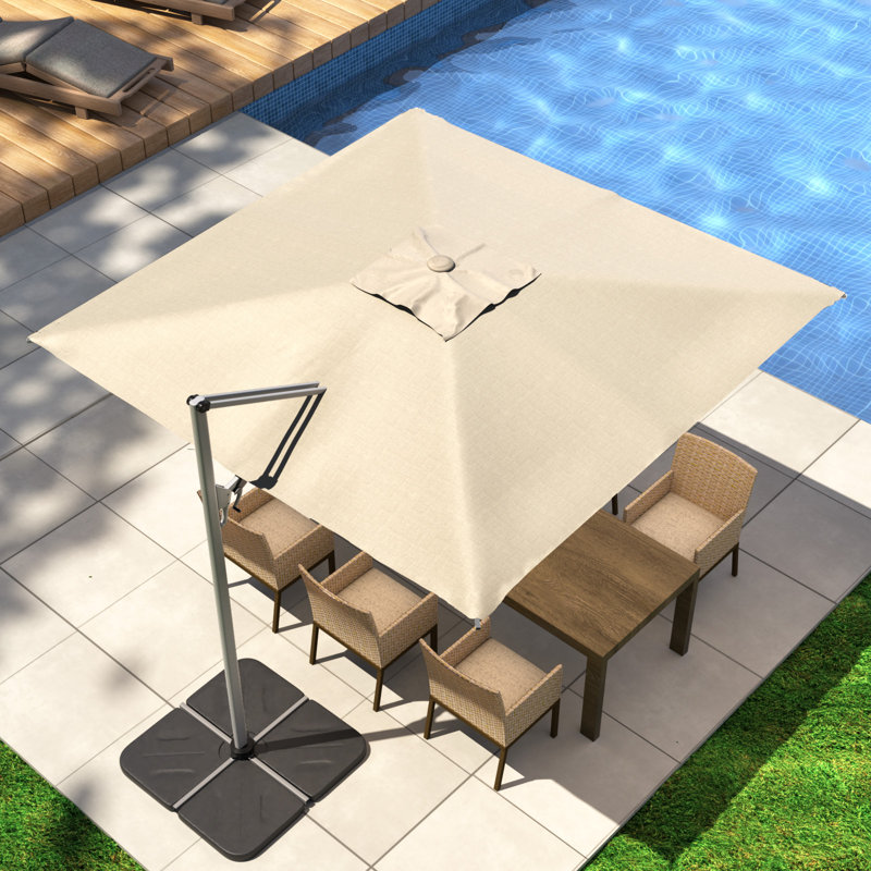 Parasol en porte-à-faux 9 pi, Beige