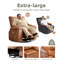 Fauteuil inclinable surdimensionné 37,4 po en polyuréthane avec rembourrage en éponge 1,5X-118672575