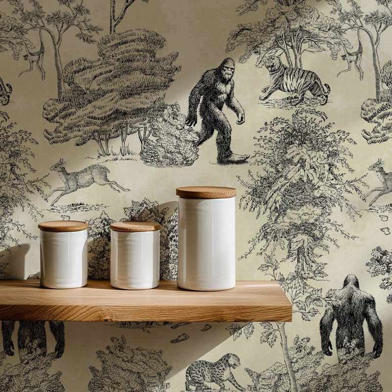 Lakey 100% Vegan Real Paper 2m x 2.5m Matte Wallpaper Roll