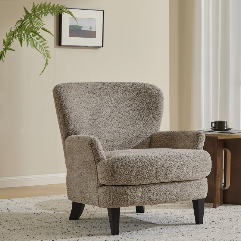 Fauteuil club rembourré Gerald Boucle