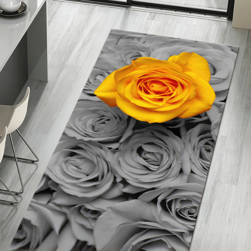 Modern Abstract Designed With Pile Soft Printed Rug Featuring Geometric Shapes and Intricate Patterns for a Stylish Indoor Decor Accent Piece