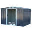 Black Garden Metal Storage Shed