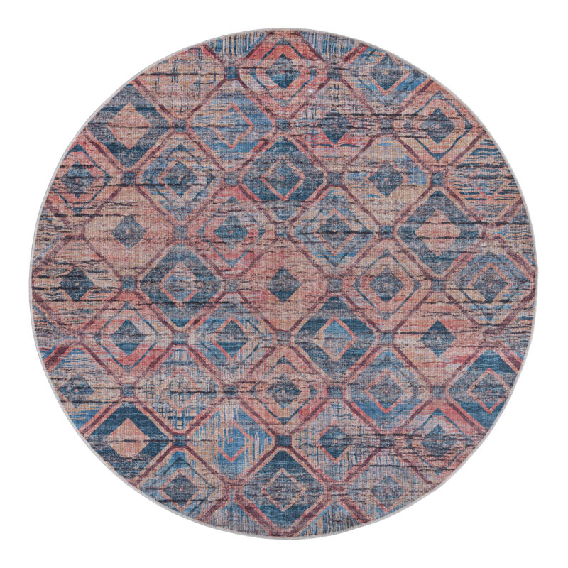 Sisu Geometric Indoor Rug, Round 7'10"