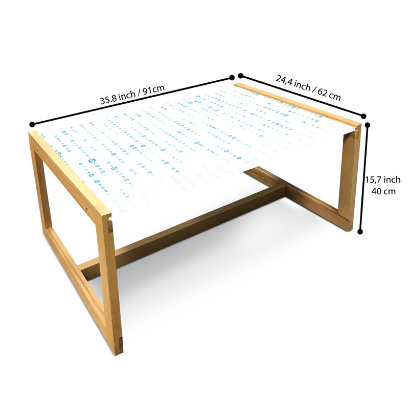 Jalyna Trestle Coffee Table, 40cm H x 91cm W x 62cm D