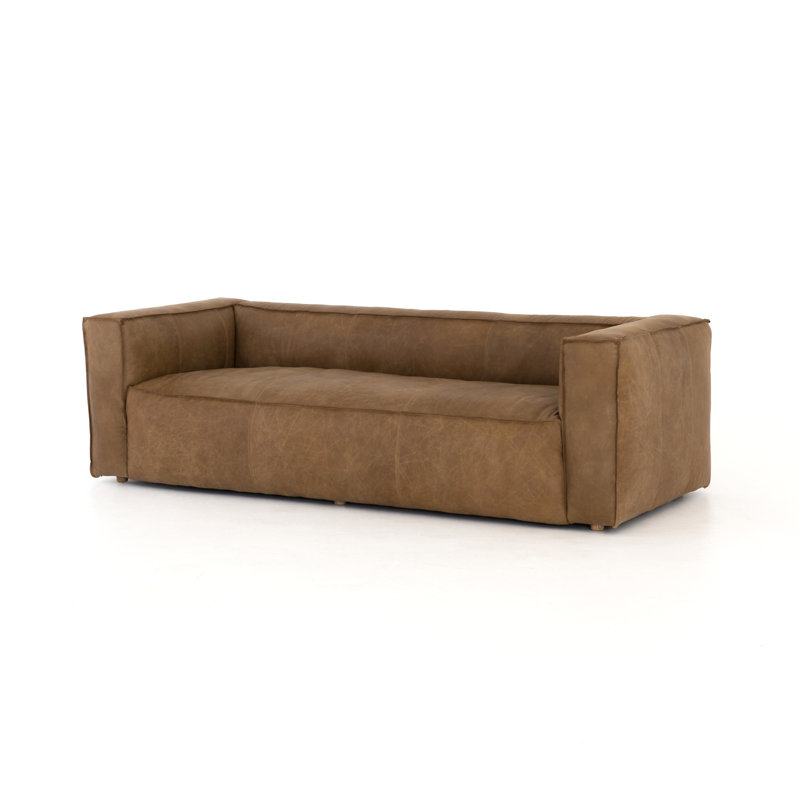 Nolita Sofa, Saiko Natural Top Grain Leather