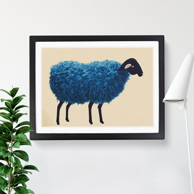 Fluffy Sheep - Single Picture Frame Painting