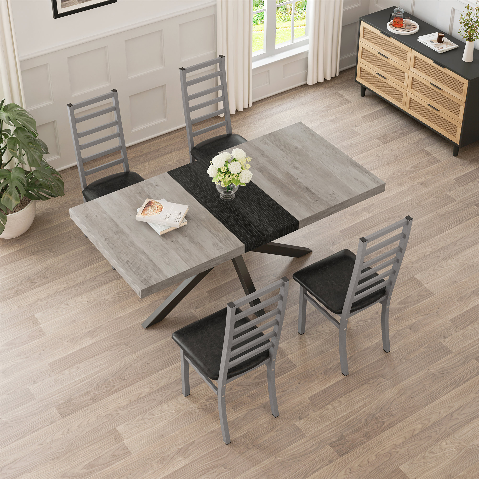 Trent Austin Design® Retro Rectangular Stretch Dining Table | Wayfair