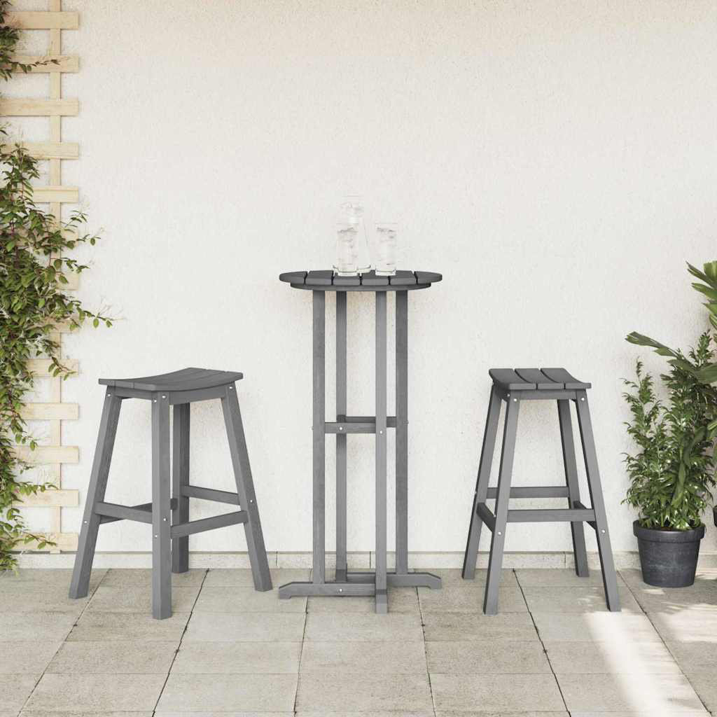 Vidaxl Garden Bar Set 3 Pcs HDPE
