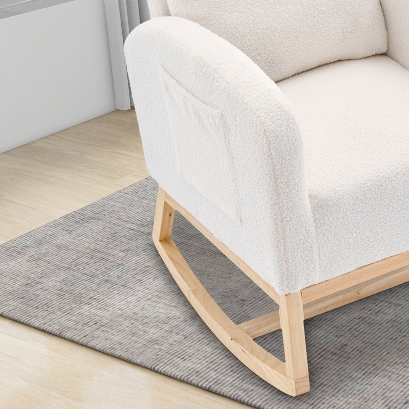 Chaise berçante Anastin, Blanc