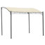 Pavillon de jardin 9,8 pi x 7,9 pi, pare-soleil, résistant aux rayons UV, durable, acier en métal crème 118,1 po x 94,5 po x 100,4 po-129485168